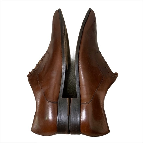 DE LA RENTIS Oxfords Brown Italian Artisan Made - Picture 7 of 12
